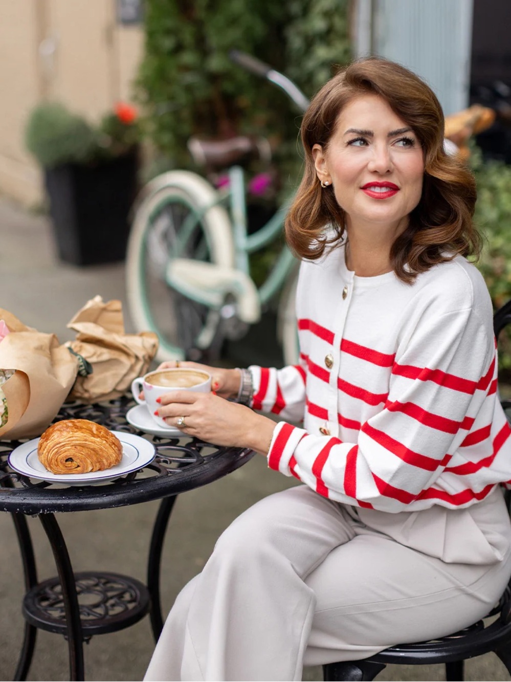 SMASH + TESS x JILLY BOX • The Rosalie Cardigan in Cherry